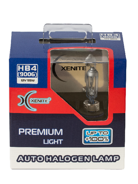 Галогенная лампа XENITE PREMIUM HB4 9006 (Яркость+100%) 12V