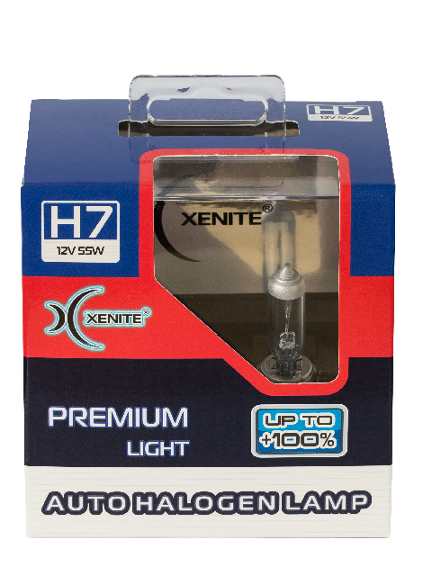 Галогенная лампа XENITE PREMIUM H7 (Яркость+100%) 12V