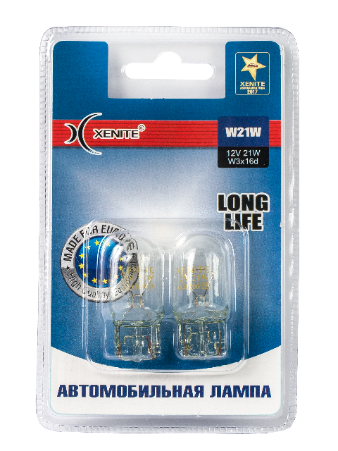 Лампа накаливания W21W LONG LIFE (12V)