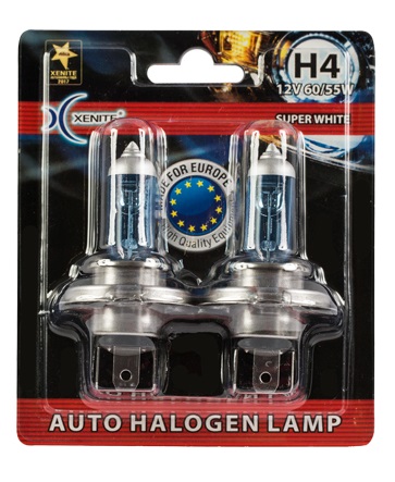 Галогенная лампа Xenite H4 (SUPER WHITE) 12V