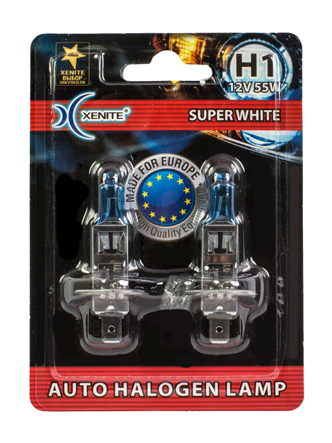 Галогенная лампа Xenite H1 (SUPER WHITE) 12V
