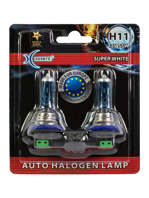 Галогенная лампа Xenite H11 (SUPER WHITE) 12V